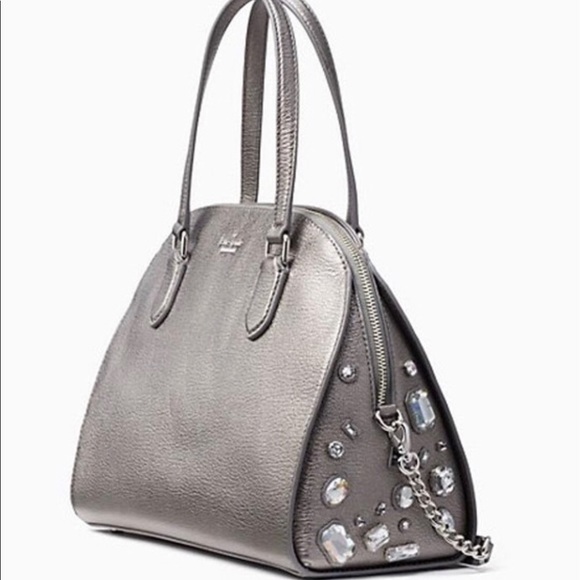 Kate spade ♠️ sliver gemstone 💎 embellished tote - Picture 8 of 8